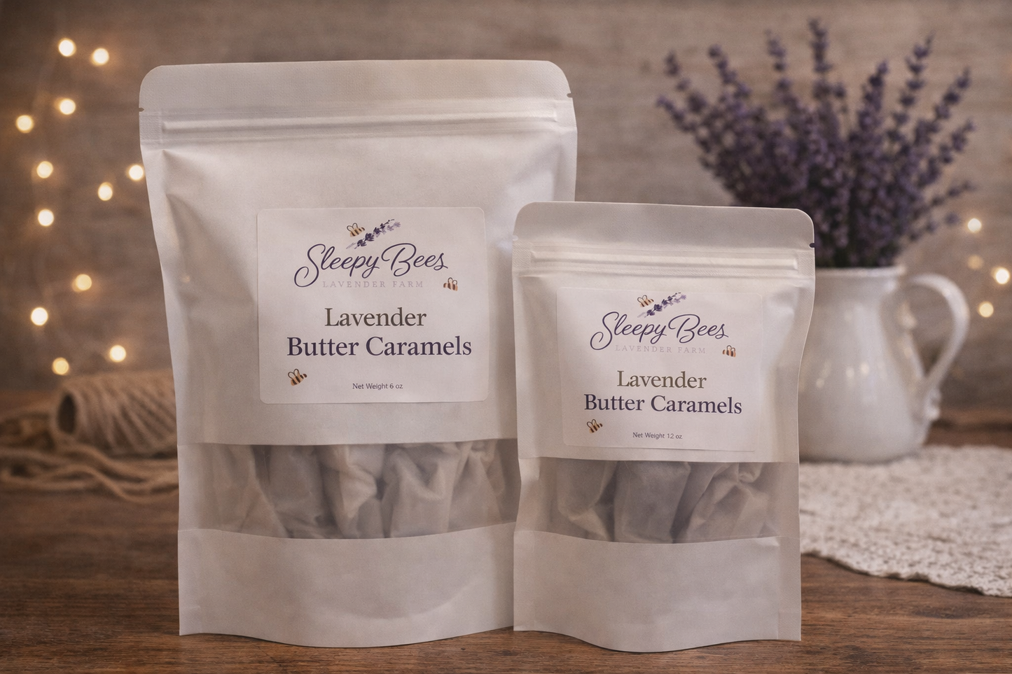 Lavender Butter Caramels- (Due to heat-unavailable online June 1-September 1)