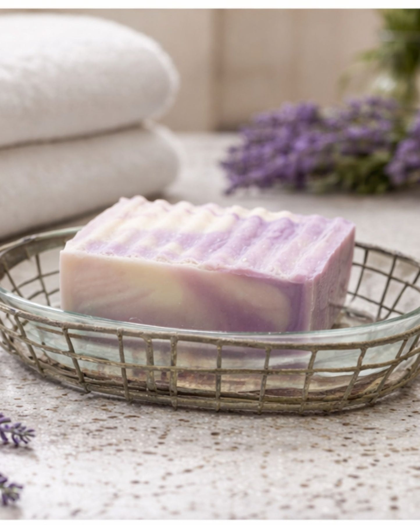 Soap Dish with Glass Liner